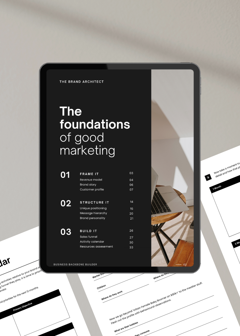 Business Backbone Builder: Brand and Marketing Plan Workbook